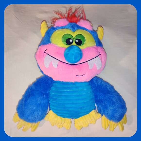 NWT My Pet Monster Dog Toy - Squeak & Crinkle Plush - 12